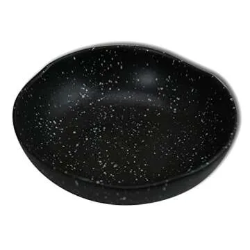 roro Handmade Ceramic Bowls - Set of 2 Matte Black Design