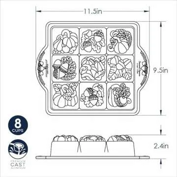 Nordic Ware Seasonal Squares Pan for Fall Baking
