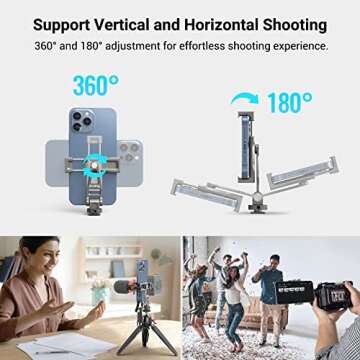 SmallRig Universal Cell Phone Mount for iPhone & Tripods