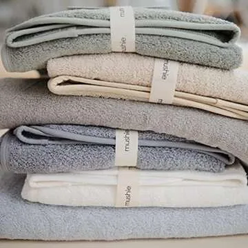 Mushie Baby Hooded Towel in Organic Cotton for Cozy Comfort
