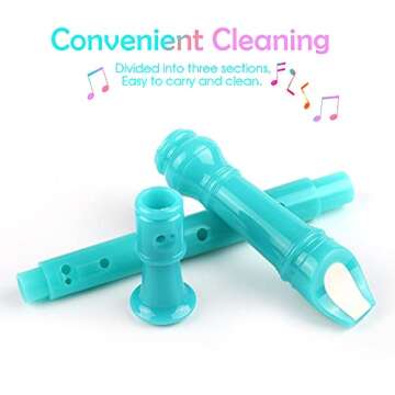 Mr.Power Soprano Recorder German Style C Key Recorders Gift for Beginners Practice, Education, Perfo...