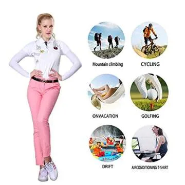 Breathable Anti-UV Golf Cooling Arm Sleeves for Women