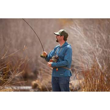 fishpond San Juan Vertical Fly Fishing Chest Pack, Fits up to Two Tackle or Fly Boxes, Lightweight Fishing Bag with Padded Neck Strap – Sand/Saddle Brown