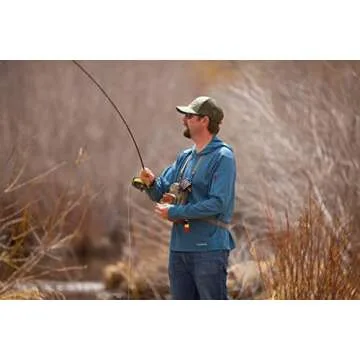 fishpond San Juan Vertical Fly Fishing Chest Pack, Fits up to Two Tackle or Fly Boxes, Lightweight Fishing Bag with Padded Neck Strap – Sand/Saddle Brown