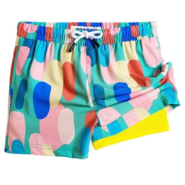 Maamgic Boys Swim Trunks with Compression Liner for Summer Fun