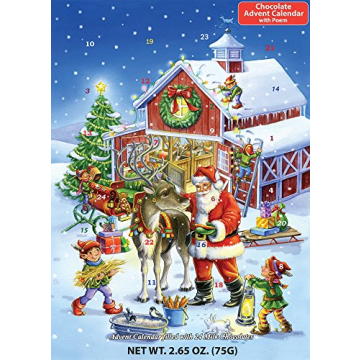 Vermont Christmas Company Ready Reindeer Chocolate Advent Calendar - Delicious Holiday Treats