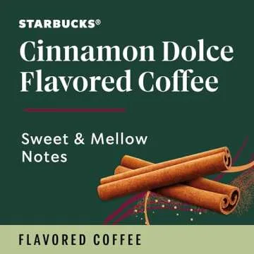 Starbucks K-Cup Coffee Pods, Cinnamon Dolce Flavored Coffee, Naturally Flavored, 100% Arabica, 1 box...