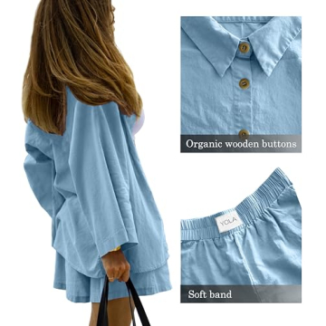 YOLA Women's Organic Summer Outfit 2024 Trendy Set