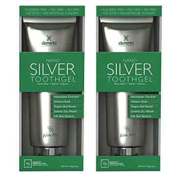 Elementa Silver Wintermint Tooth Gel 2 Pack for All Ages