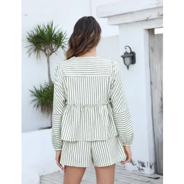 Shop Bankeng Women Y2K Tie Front 2 Piece Shorts Set