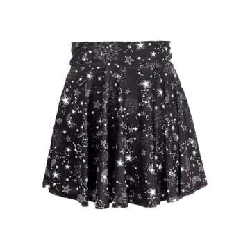 Celestial Print Stretch Lycra Skirt from Daisy Corsets