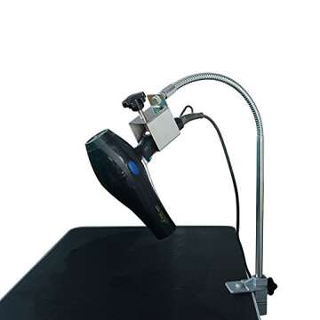 SHELANDY Pet Dog Grooming Table arms Hair Dryer Holder Hands-Free Tool Holding Arms with Clamps