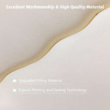 MAXYOYO Japanese Floor Mattress Futon Mattress Queen Size, Thicken Tatami Mat Sleeping Pad Foldable Roll Up Mattress Trifold Mattress Pad Guest Mattress Bed Floor Bed（Off White,Queen Size