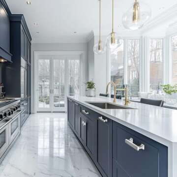 VEHCIL 10 Pack Brushed Nickel Cabinet Pulls,5 Inch(128mm) Kitchen Cabinet Handles, Drawer Pulls Hand...