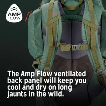 Kelty Redwing 50 – 50 Liter Internal Frame Backpack for Hiking, Backpacking, Travel, Hip Belt, Tailored Fit, 2023 (Duck Green)