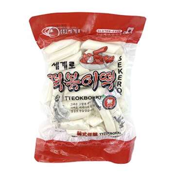[Sekero] 2 Pack of Korean Traditional Rice Cake for Tteokbokki, Ttepoki Rice Cake, Toppogi Rice Cake Korean Style. 24oz /Pack in Ice Gel Pack Shipping , Korean Instant Coffee/ Gluten Free