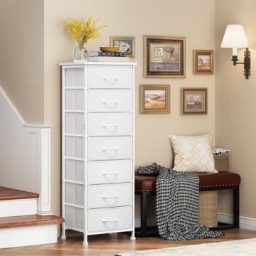 Fixwal White Tall Dresser for Smart Storage Solutions