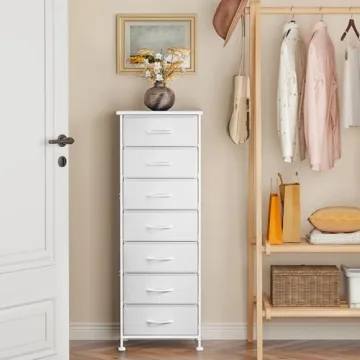 Fixwal White Tall Dresser for Smart Storage Solutions