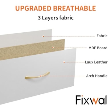 Fixwal White Tall Dresser for Smart Storage Solutions