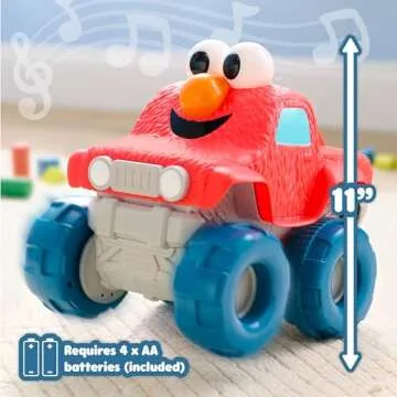 Just Play Sesame Street Giggle N Go Monster Truck Toy Vehicle, Pops Wheelies, Sings, and Has Phrases...