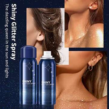 MEICOLY Body Glitter Spray - Dazzling Shine for Festivals
