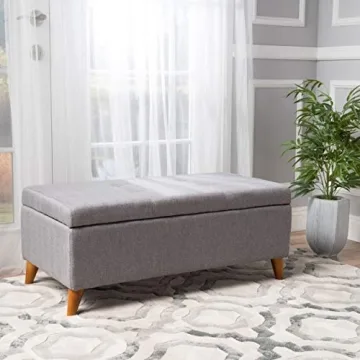 Stylish Harper Fabric Storage Ottoman - Perfect for Your Home