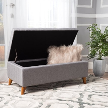 Stylish Harper Fabric Storage Ottoman - Perfect for Your Home
