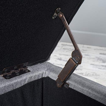 Stylish Harper Fabric Storage Ottoman - Perfect for Your Home