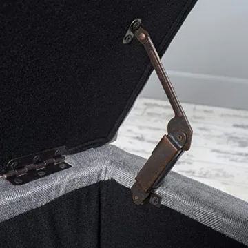 Stylish Harper Fabric Storage Ottoman - Perfect for Your Home