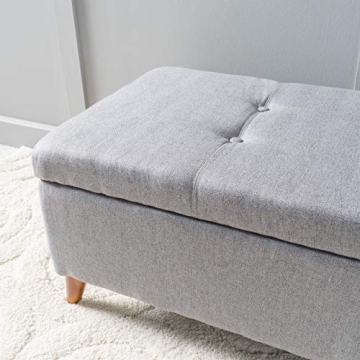 Stylish Harper Fabric Storage Ottoman - Perfect for Your Home