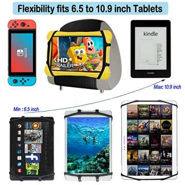 Car ipad Holder for Car Backseat,Headrest Tablet Holder for Car Headrest,iPad Car Holder Back Seat for Kids,Car Tablet Holder Back Seat for Kids Kindle Fire,Tablet Car Mount Fits 7~11" Screens Device
