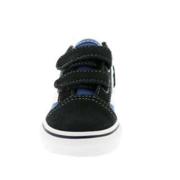 Vans Boys' Old Skool V (Toddler) - Navy - 9 Toddler
