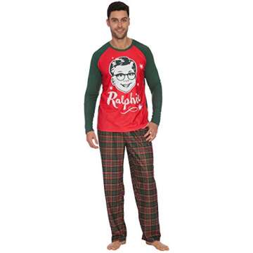A Christmas Story Mens Ralphie Plaid Pajama Set - Multi, XXL