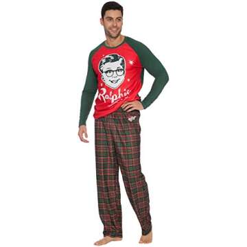 A Christmas Story Mens Ralphie Plaid Pajama Set - Multi, XXL