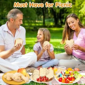 32PCS Sandwich Cutter and Sealer Set Uncrustables Maker Sandwich Cutter for Kids, Vegetable Fruit Cutter Shapes with Food Picks for Kids School Lunch Bento Box Accessories Cookie Cutters