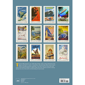 Travel World Oversize Vintage Calendar for Dreamers
