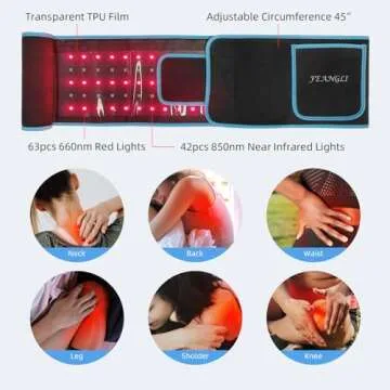Red Light Therapy Belt for Body Pain Relief & Muscle Repair