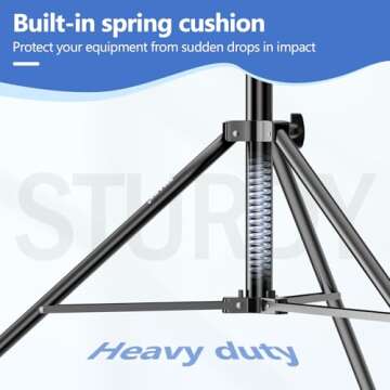 EMART Triple Crossbar Backdrop Stand, 8.5 x 10ft Adjustable Heavy Duty Multiple Mounting Tripe Rod Photography Background Frame, 3 in 1 DIY Bar Holder for Party Wedding Event Back Drop Decoration