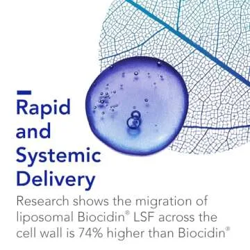 Bio-Botanical Research Biocidin Gut Cleanse + Digestive Health Formula - LSF Liposomal Liquid - Biofilm Disruptor with 18 Herbal Gut Health Supplements - Bioavailable for Optimal Absorption (50 ml)