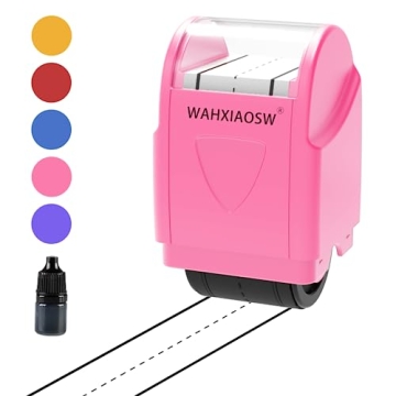 Handwriting Stamp Line Roller,Handwriting Lines Stamp Roller Self-Inking Line Rolling Stamps Handwri...