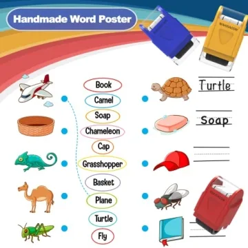 Handwriting Stamp Roller for Kids with Refillable Ink
