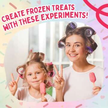Playz Brain Freeze Ice Cream Candy Making Food Science Kit - 18+ Yummy STEM Experiments, 36 Page Lab Guide, 13+ Ingredients and Tools for Boys, Girls, Kids, and Teenagers