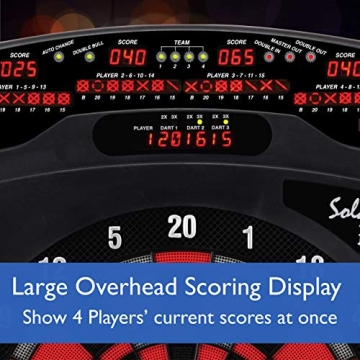 Viper Solar Blast Deluxe Electronic Dart Board for Family Fun