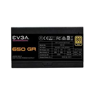 EVGA SuperNOVA 650 Ga 80 Plus Gold 650W Power Supply