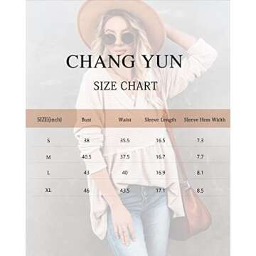 Chang Yun Women's Stylish V Neck Waffle Tunic Top