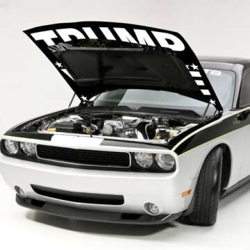 Faizaham Trump 2024 Flag Car Hood Cover 4x5 Ft Elastic Fabrics Can be Washed, JD-Vance Banner Flag for Decoration Event Item(Vance 12), Clear