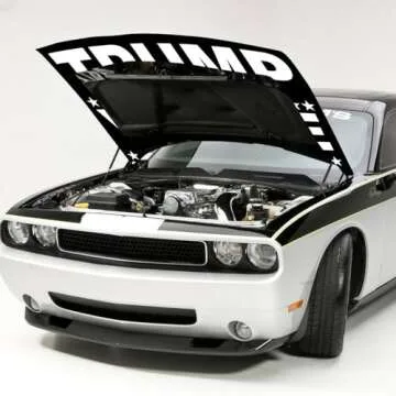 Faizaham Trump 2024 Flag Car Hood Cover 4x5 Ft Elastic Fabrics Can be Washed, JD-Vance Banner Flag for Decoration Event Item(Vance 12), Clear