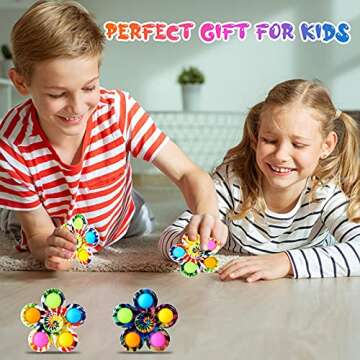 Gigilli Fidget Spinners Pop for Kids 2 Pack, Sensory Fidget Toys for Kids 8-12 4-8 Goodie Bags Stuff...