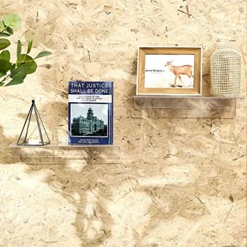 CY Craft 15 Inch Acrylic Floating Shelves for Home