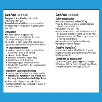 Zegerid OTC Heartburn Relief Capsules - 24 Hour Protection